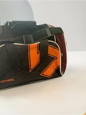 Virginia Tech Hokies Black & Orange Travel Duffle Bag